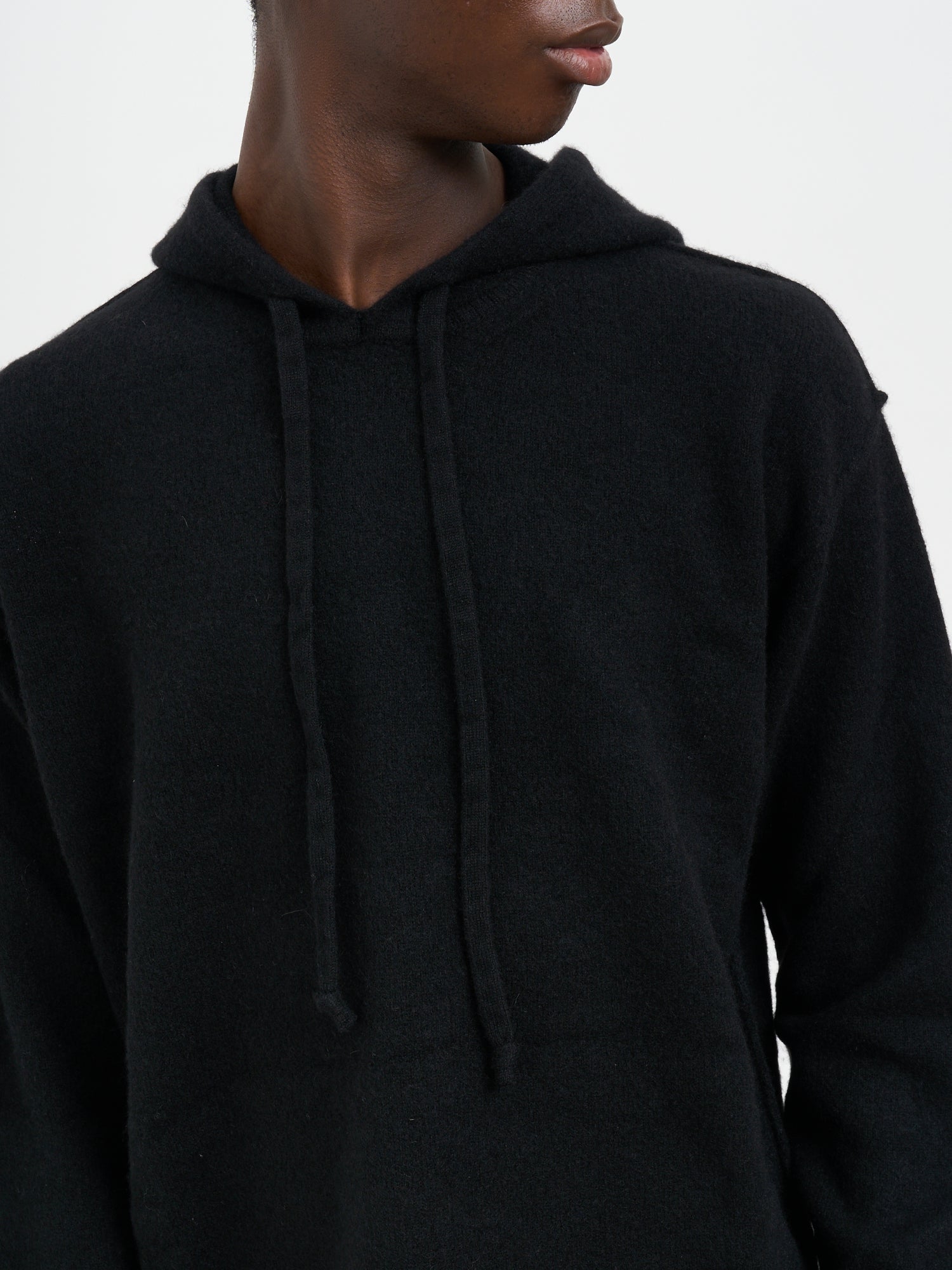 UMA WANG Men's Hooded Sweater with Drawstring - Size Medium