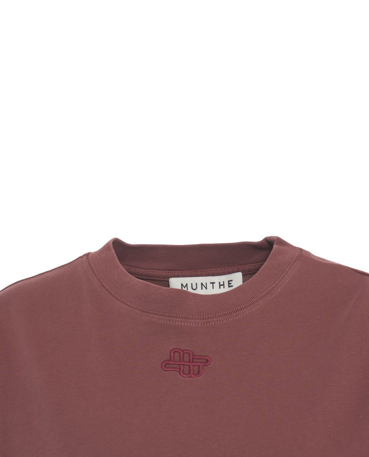 MUNTHE Oversized T-Shirt with Classic Round Neck