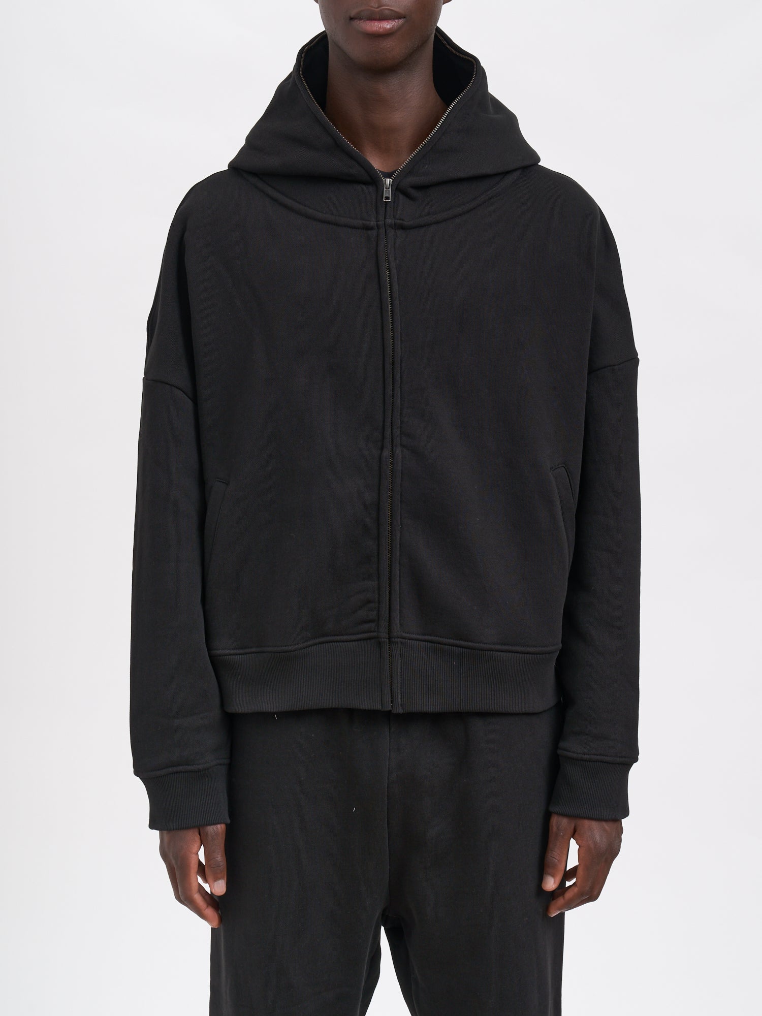 ENTIRE STUDIOS Eternal Zip-Up Hoodie - Medium Size, Boxy Fit