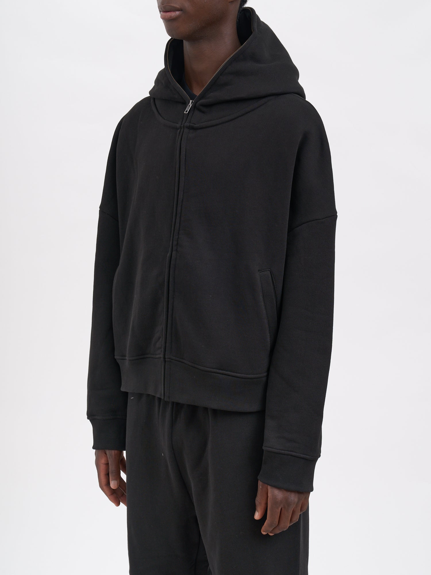 ENTIRE STUDIOS Eternal Zip-Up Hoodie - Medium Size, Boxy Fit