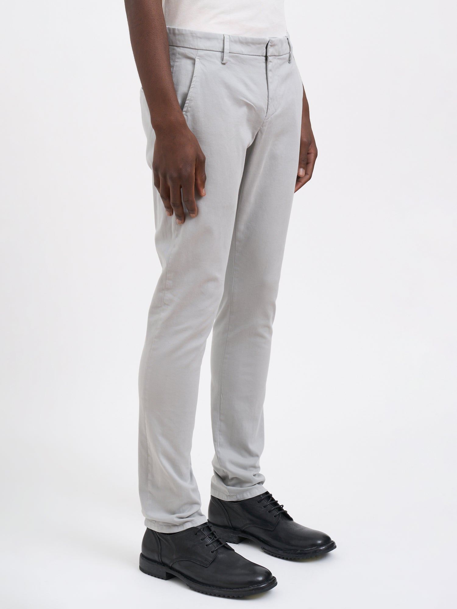 DONDUP Men's Cotton Trousers with Button and Zip Closure - Size 32