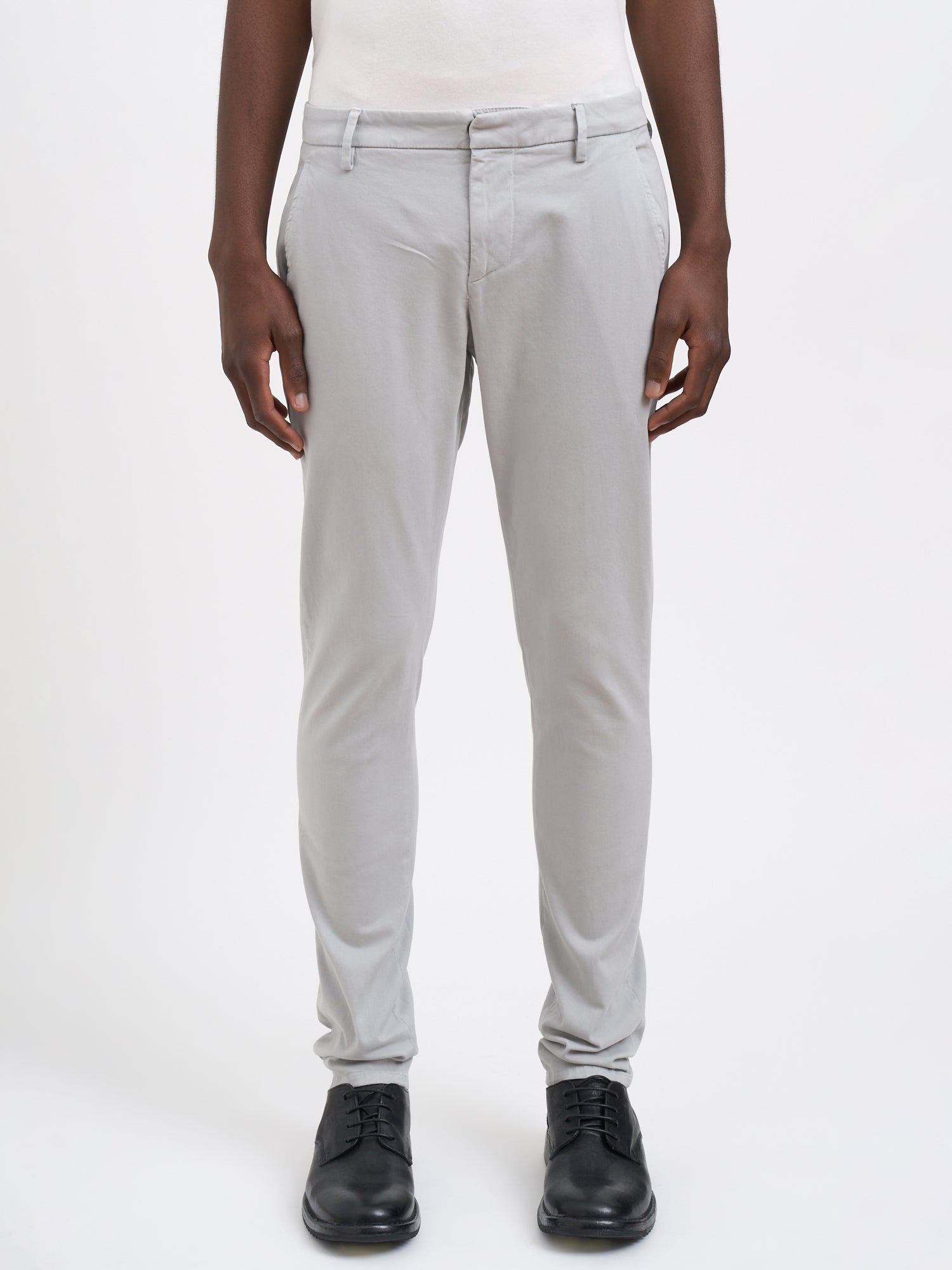 DONDUP Men's Cotton Trousers with Button and Zip Closure