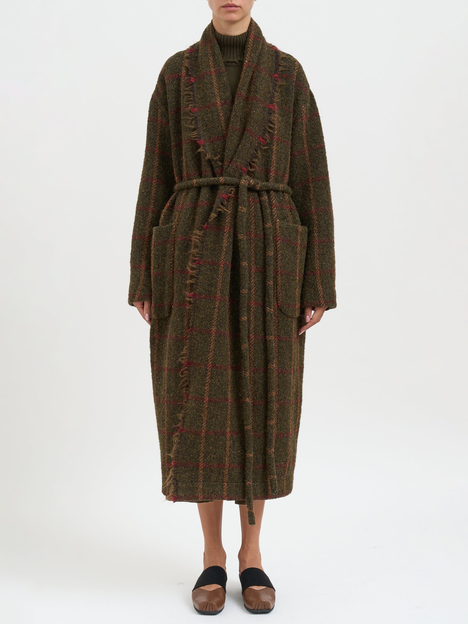 UMA WANG Chic Wool Jacket with Belted Waist - Size S