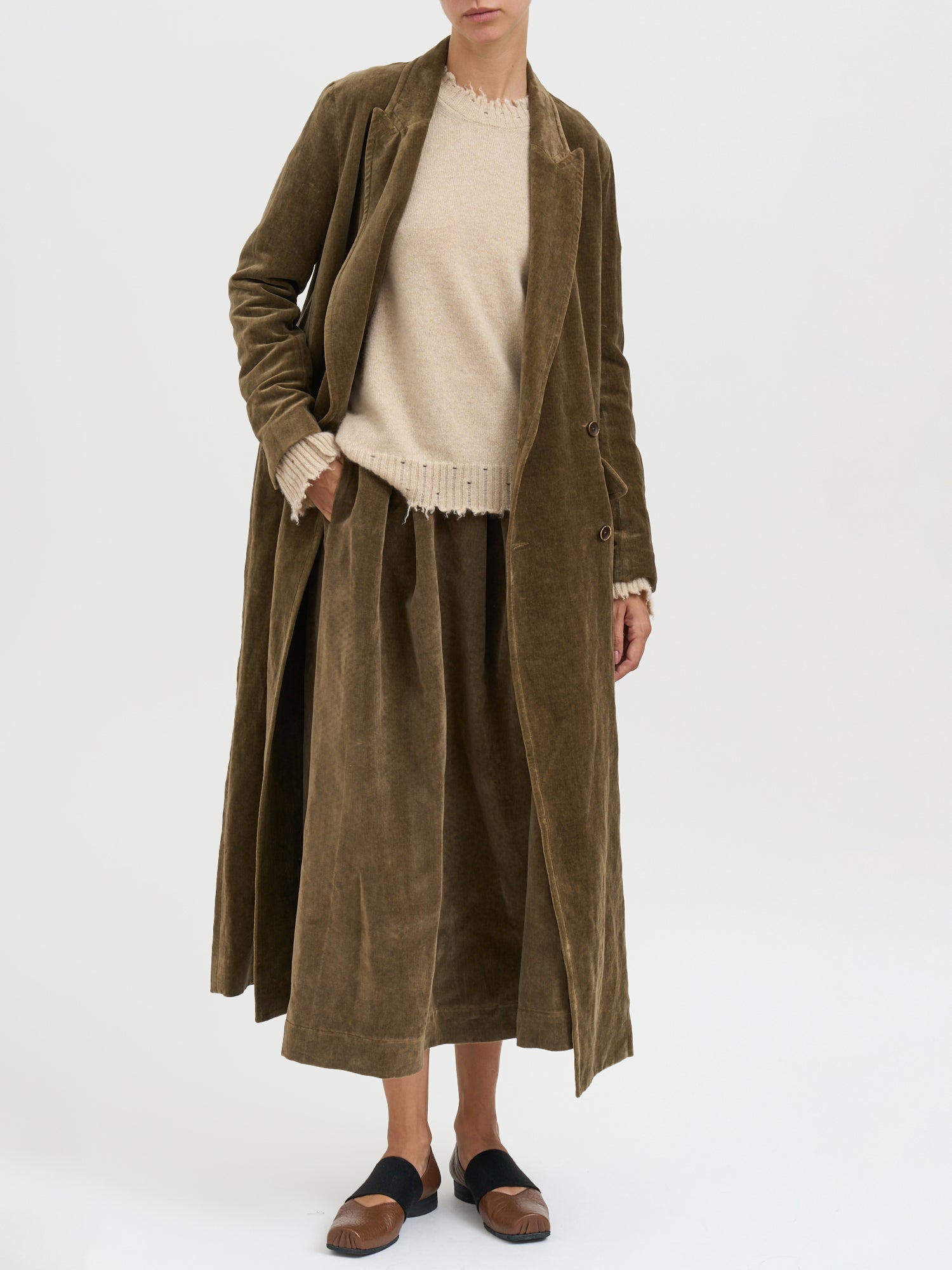 UMA WANG Double-Breasted Camelot Jacket in Size S