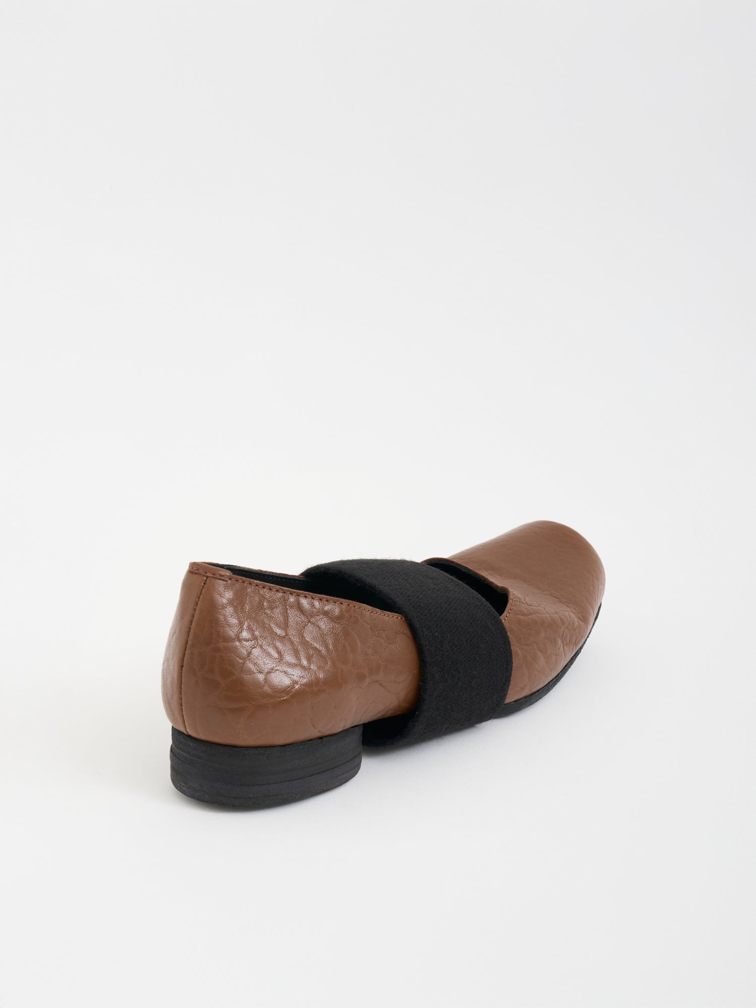 UMA WANG Leather Strap Ballerina Shoes