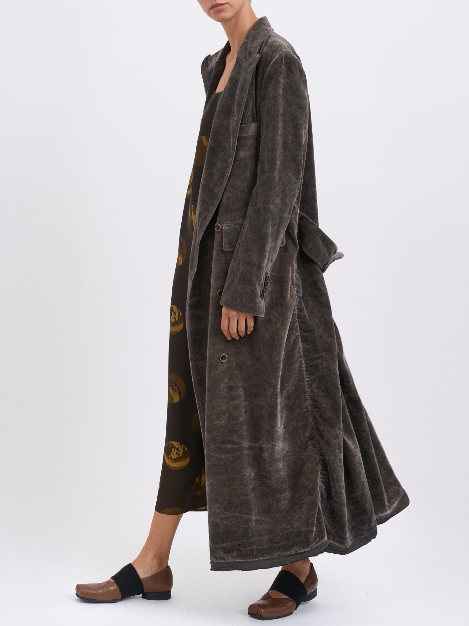 UMA WANG Double-Breasted Cotton and Linen Cigna Jacket - Size S