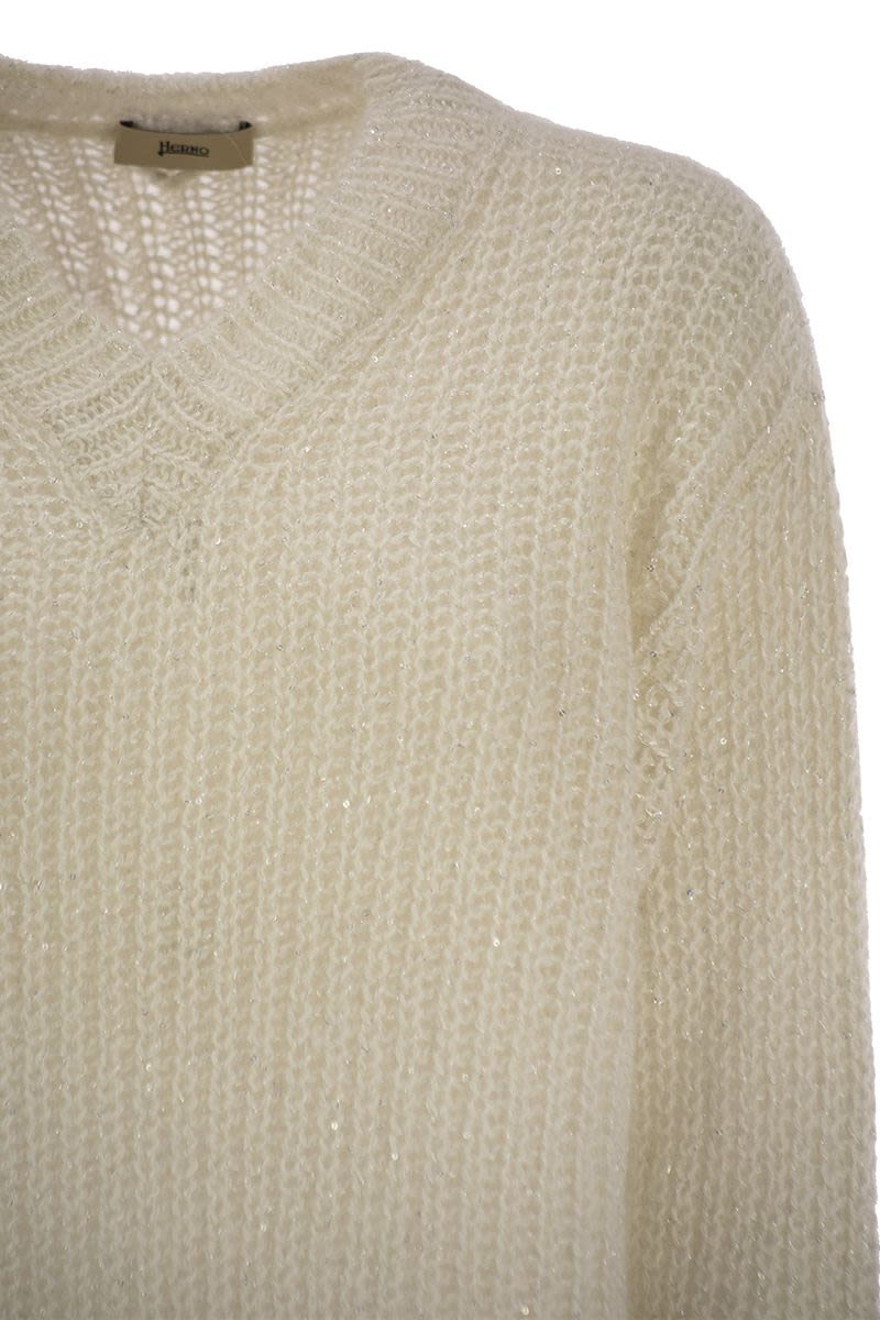 HERNO V-Neck Sweater for Women - Regular Fit