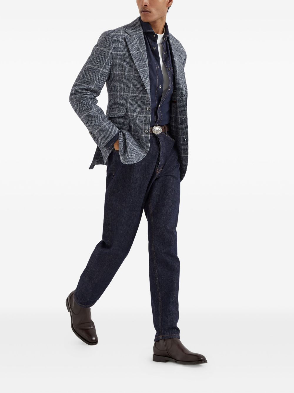 BRUNELLO CUCINELLI Deconstructed Wool Jacket for Men