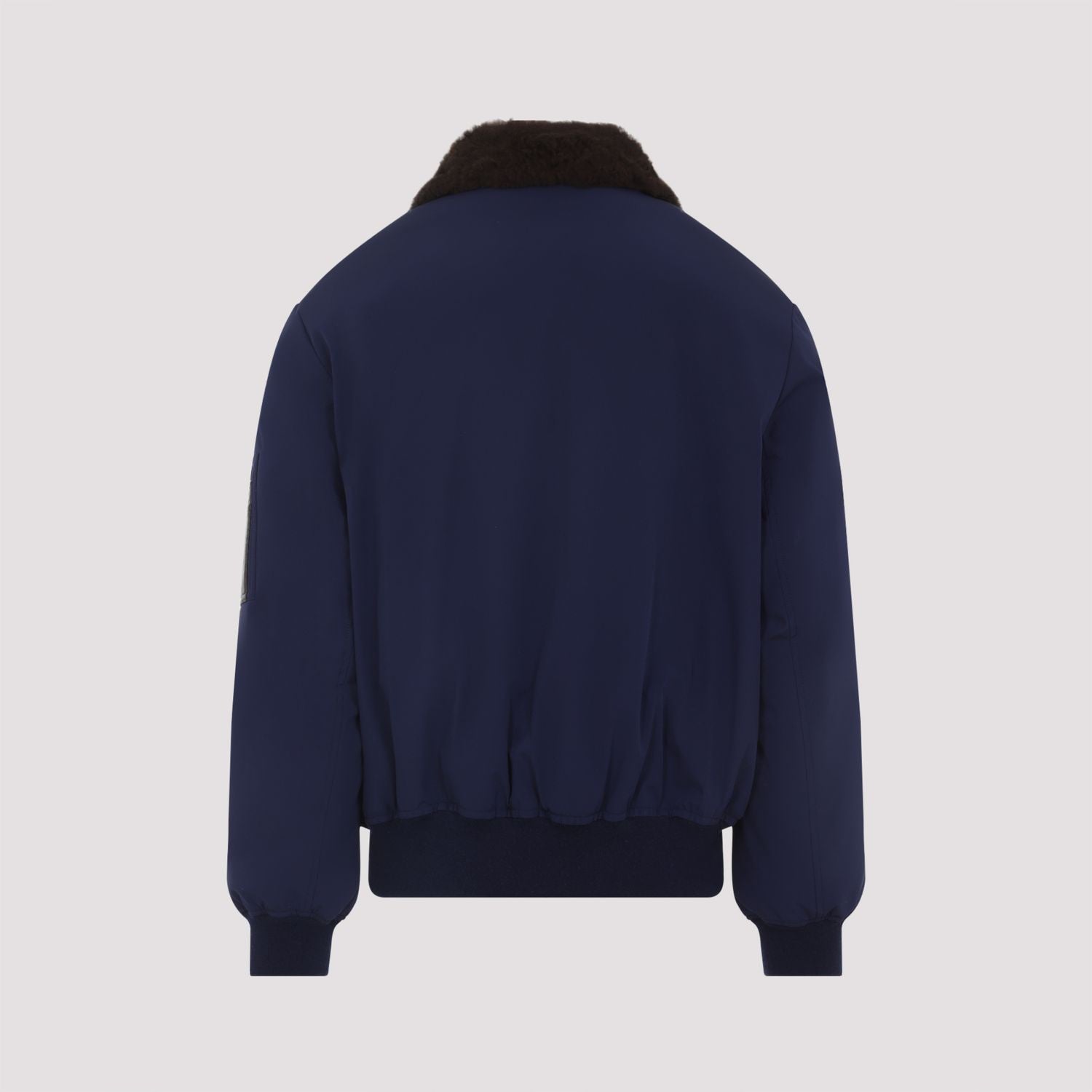 BRUNELLO CUCINELLI Men's Feather Down Jacket with Sheepskin Collar