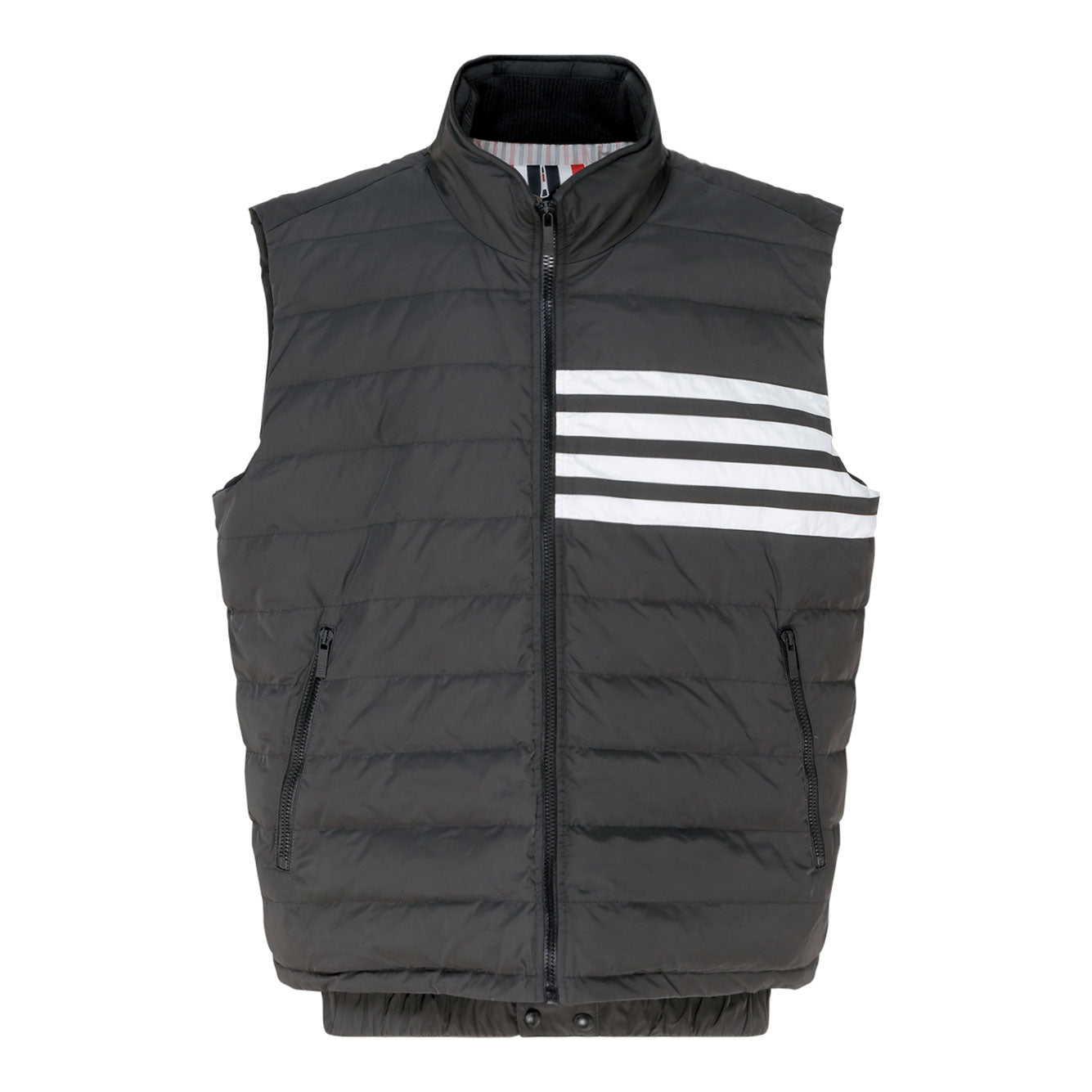 THOM BROWNE Men's Charcoal Polyester Down Jacket