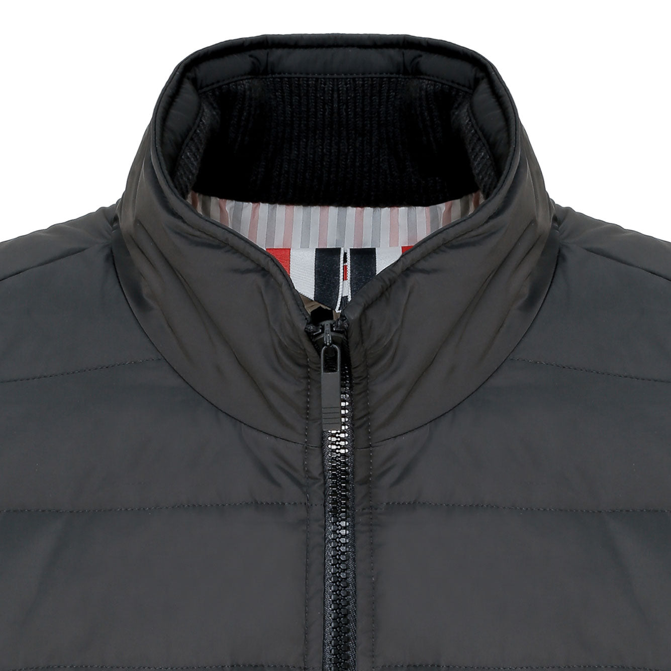 THOM BROWNE Men's Charcoal Polyester Down Jacket