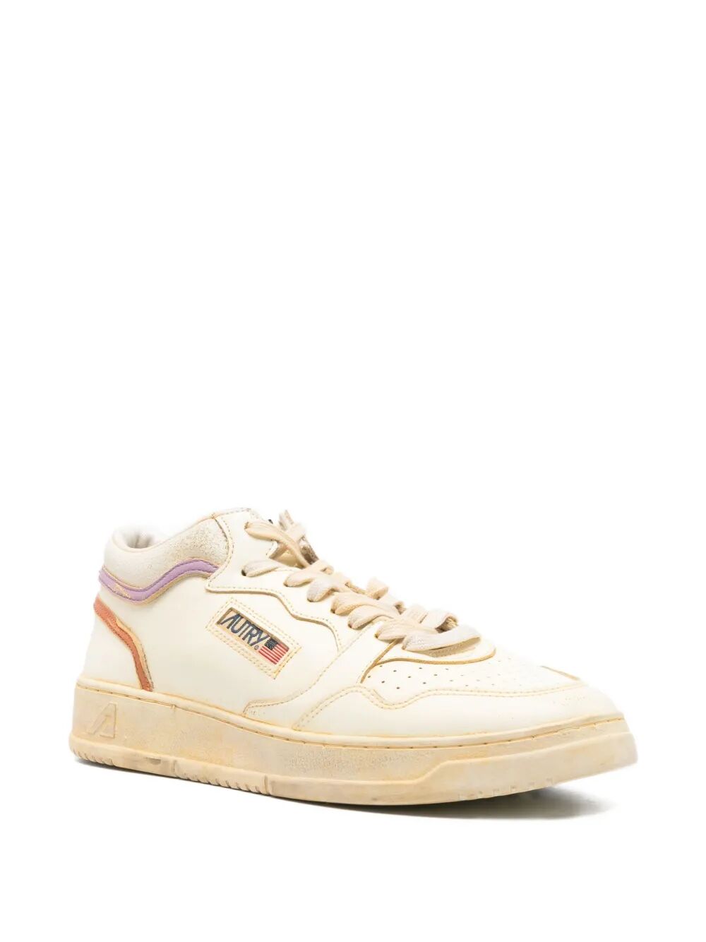 AUTRY Medium Way Sup Vintage Leather Sneakers