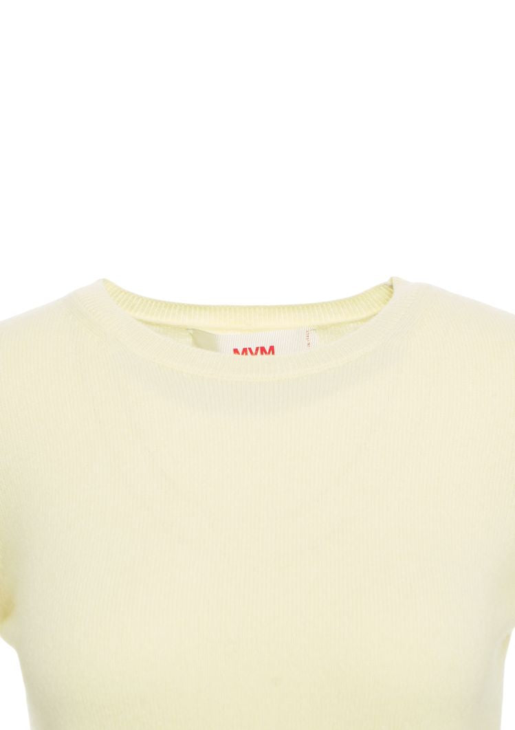 MVM Luxurious Cashmere Pullover with Short Sleeves
