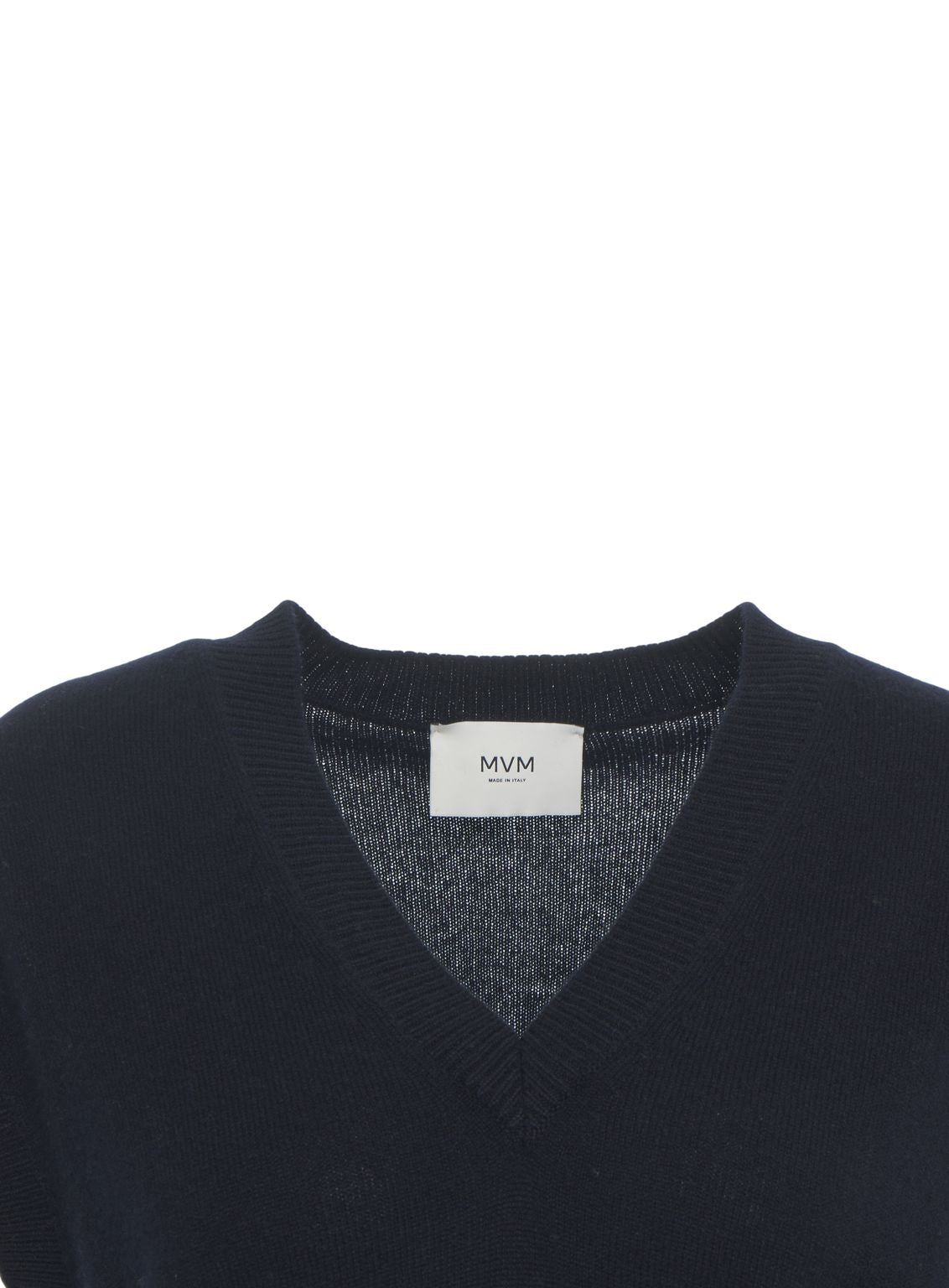 MVM Cashmere Gilet with V-Neck and Short Sleeves