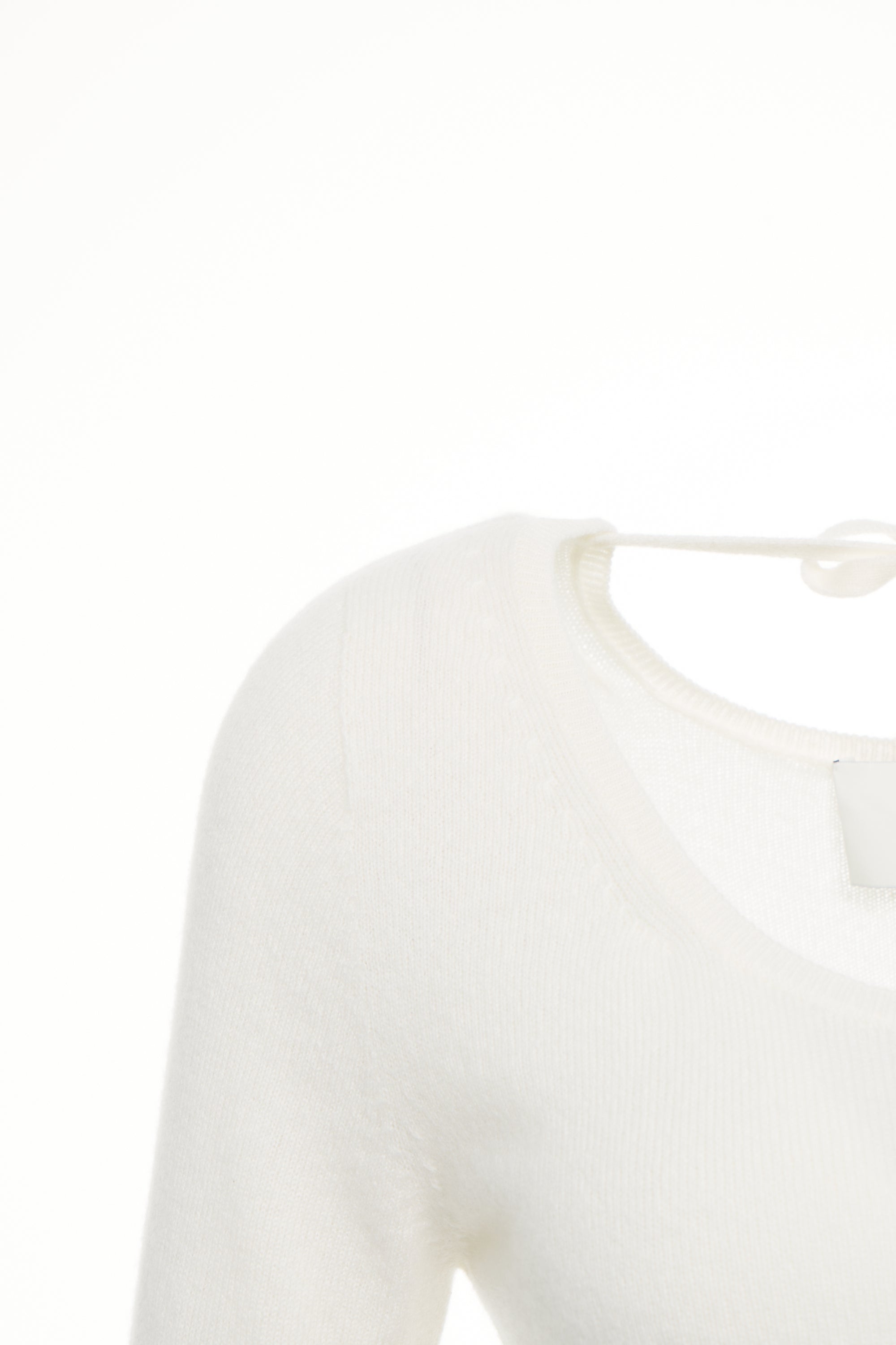 MVM Elegant Cashmere Pullover with Back Tie Detail