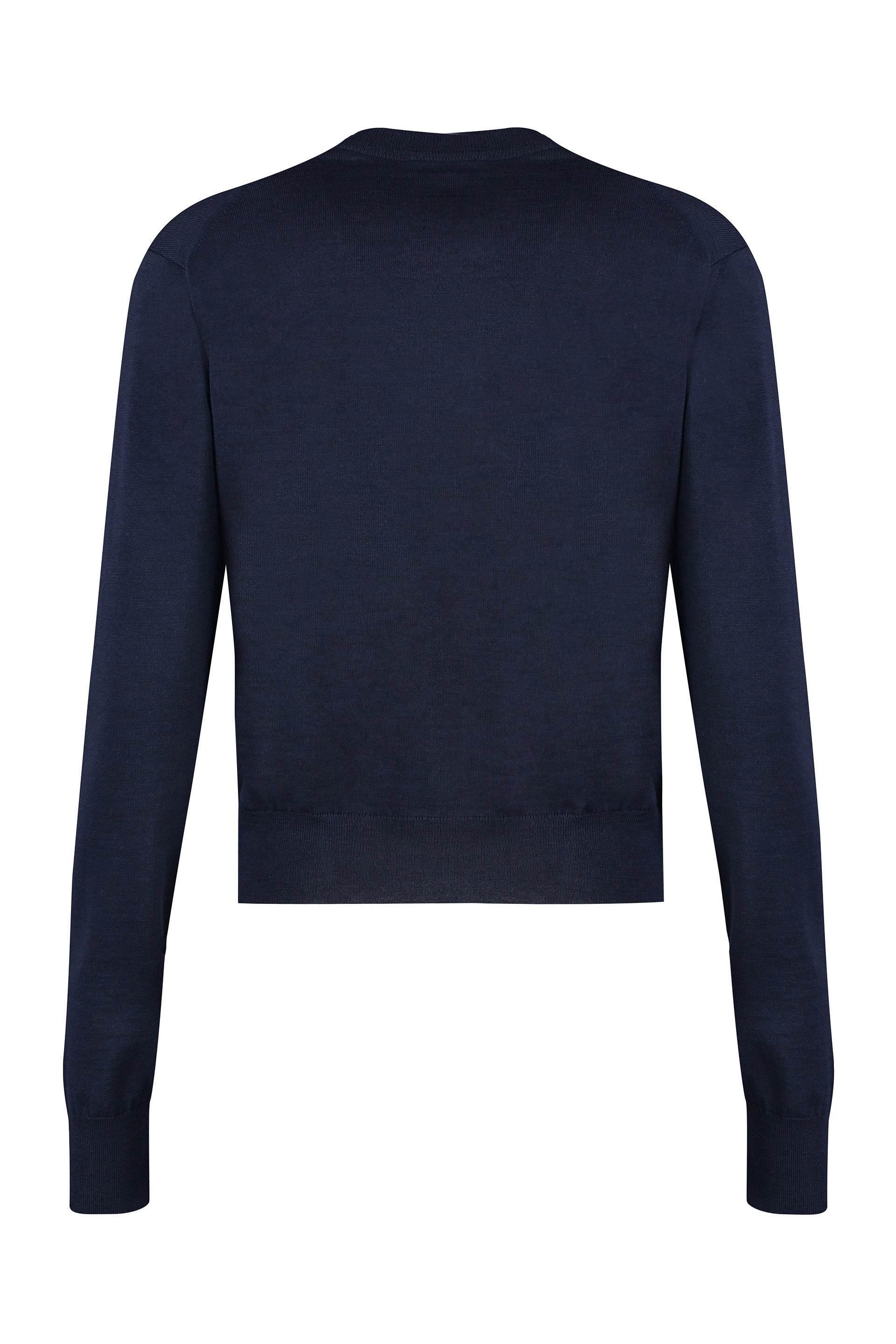 MAISON KITSUNÉ Wool Cardigan with Fox Front Patch