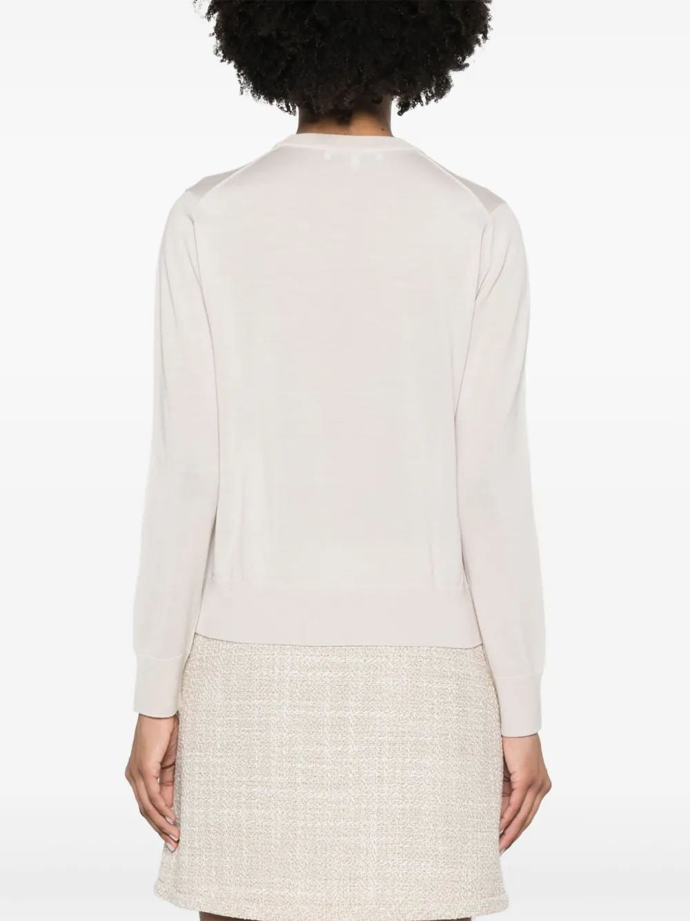 MAISON KITSUNÉ Women’s Fox Wool Jumper with Ribbed Cuffs and Hem