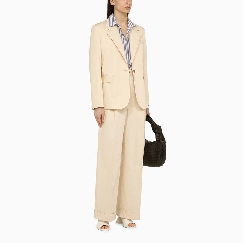 MAISON KITSUNÉ Cotton Trousers for Women - SS24 Collection
