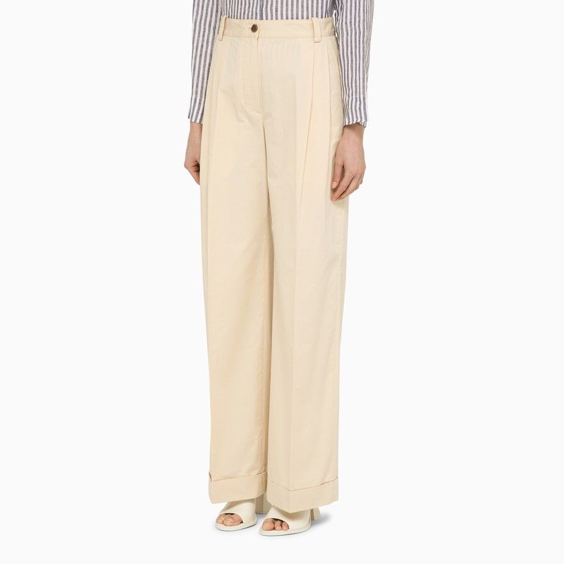 MAISON KITSUNÉ Cotton Trousers for Women - SS24 Collection