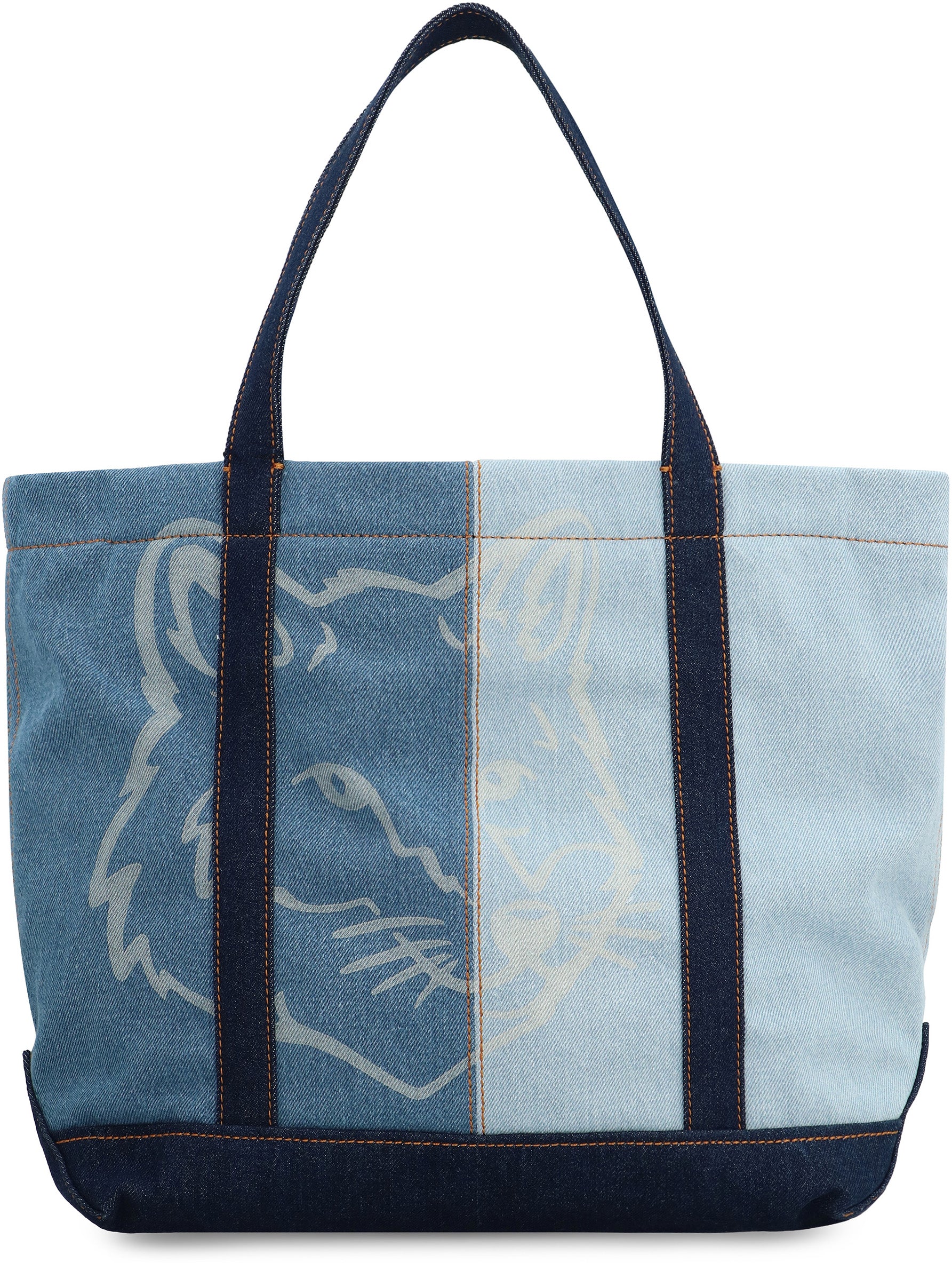 MAISON KITSUNÉ Medium Fox Head Shopper Handbag