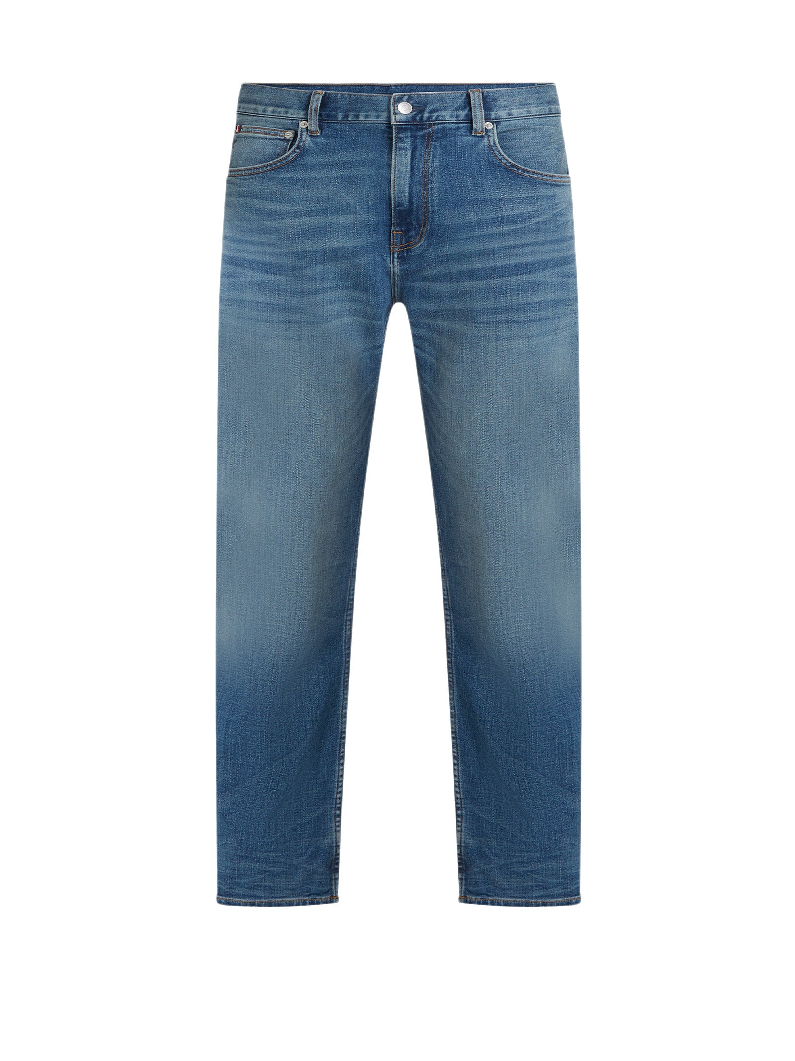 TOMMY HILFIGER Denton Straight Fit Jeans with Whiskers