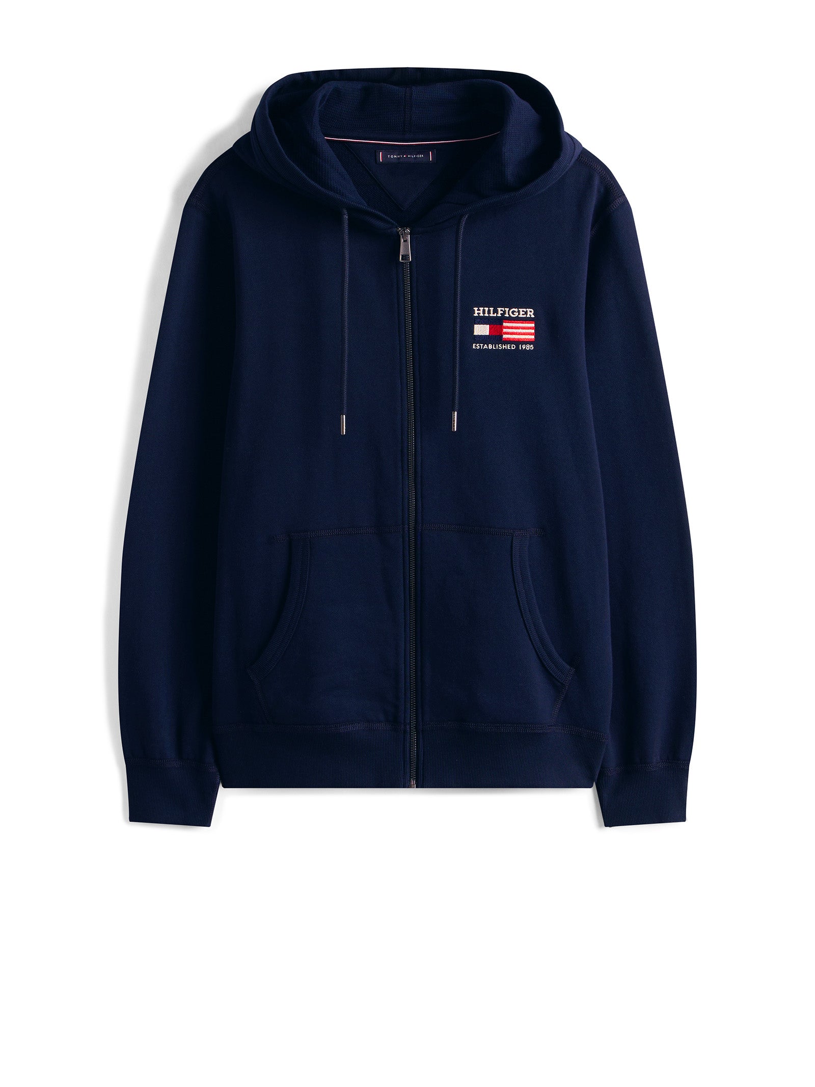 TOMMY HILFIGER Men's Hoodie with Front Zip Closure