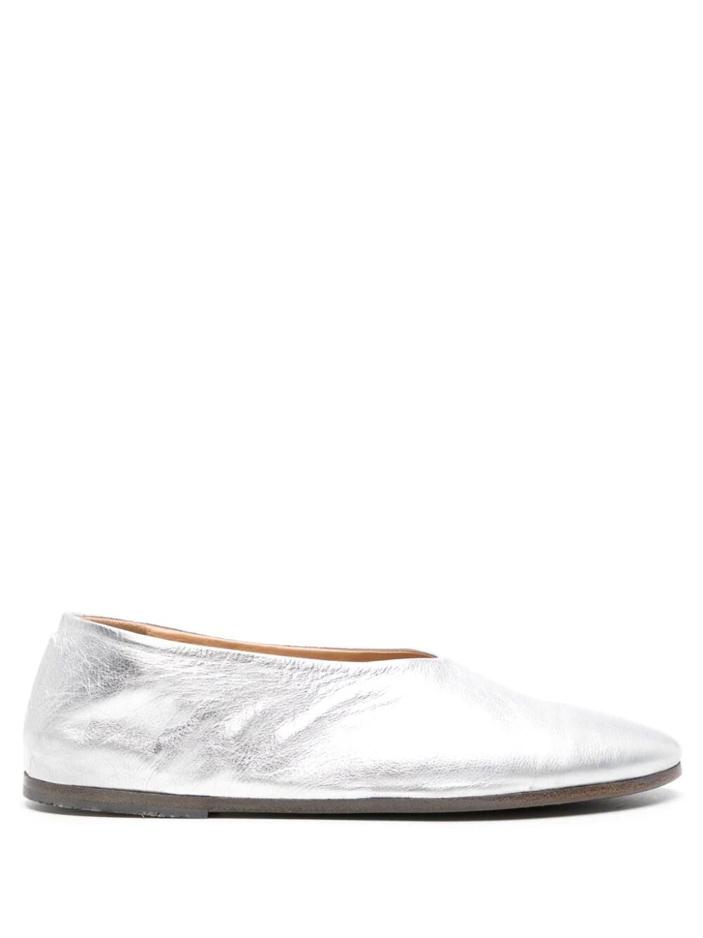 MARSELL Metallic Ballerina Flat Shoes for Women