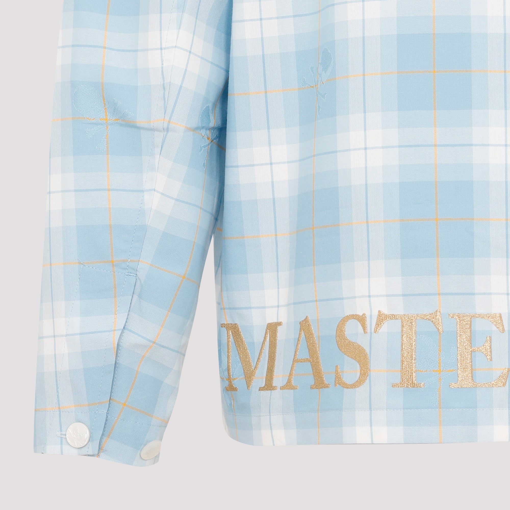 MASTERMIND JAPAN Men's Open Collar Plaid Shirt