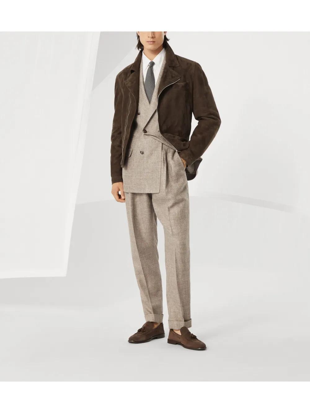 BRUNELLO CUCINELLI Tailored Twill Blazer for Men