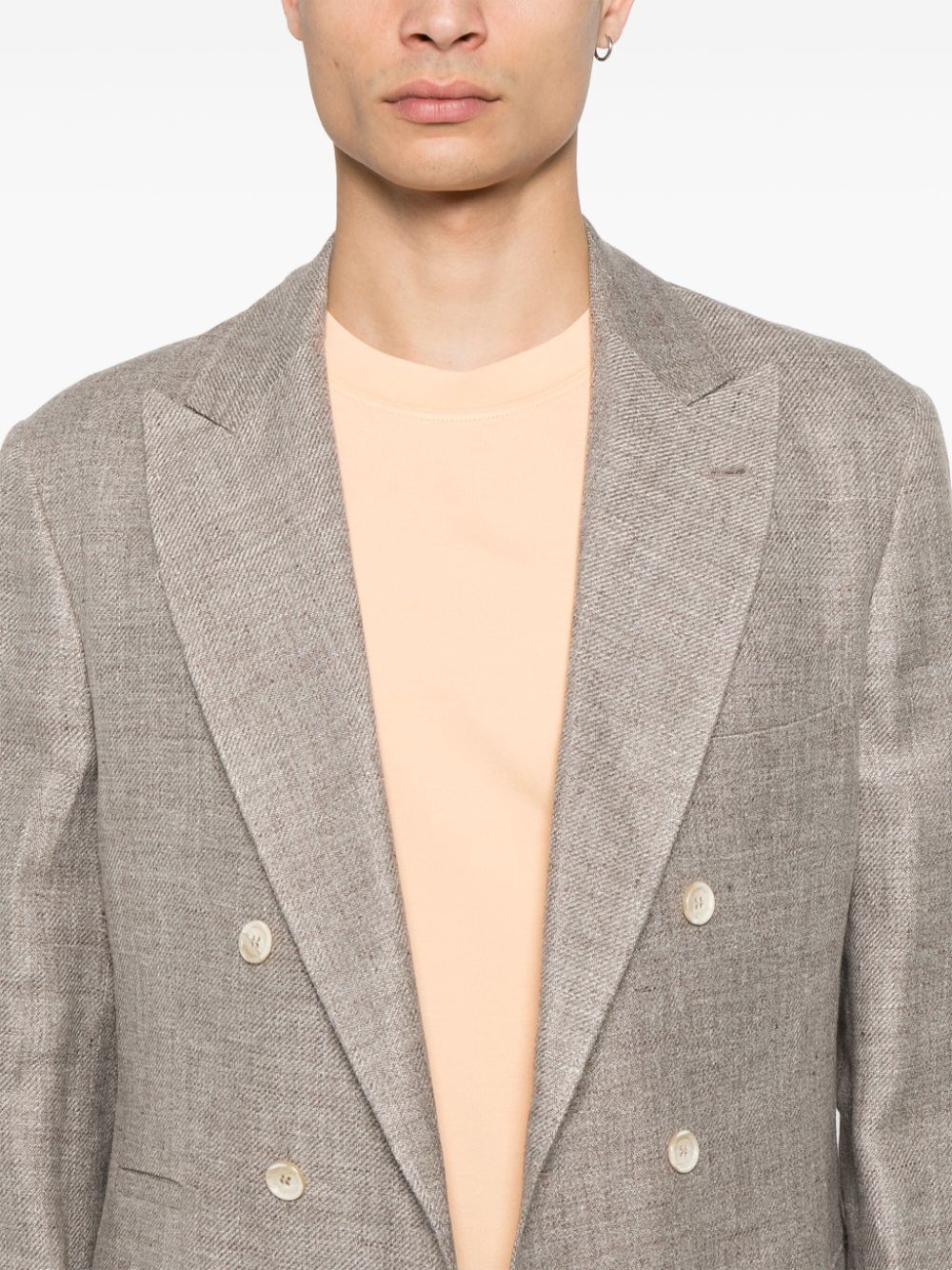 BRUNELLO CUCINELLI Linen Blend Jacket for Men - SS25 Collection