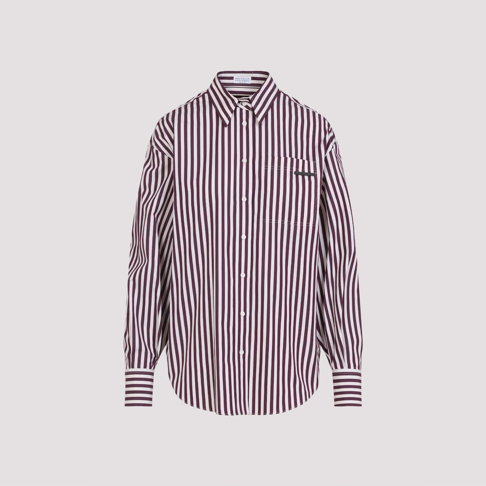 BRUNELLO CUCINELLI Striped Cotton Shirt for Women - FW25 Collection