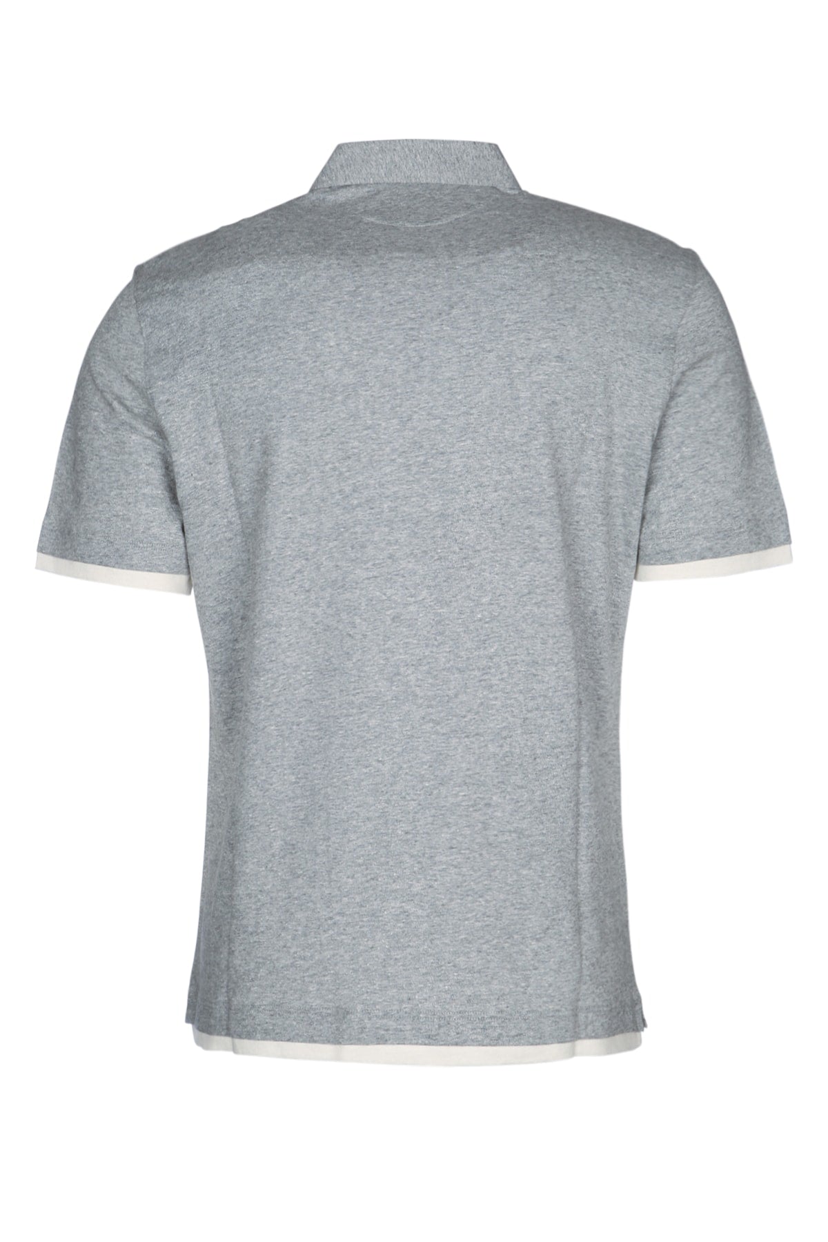 BRUNELLO CUCINELLI Mélange Effect Polo Shirt for Men