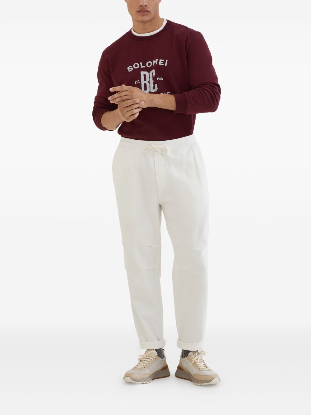 BRUNELLO CUCINELLI Crew Neck Long Sleeve Sweatshirt