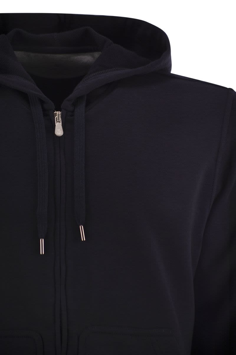 BRUNELLO CUCINELLI Men's Cotton Zipped Hoodie