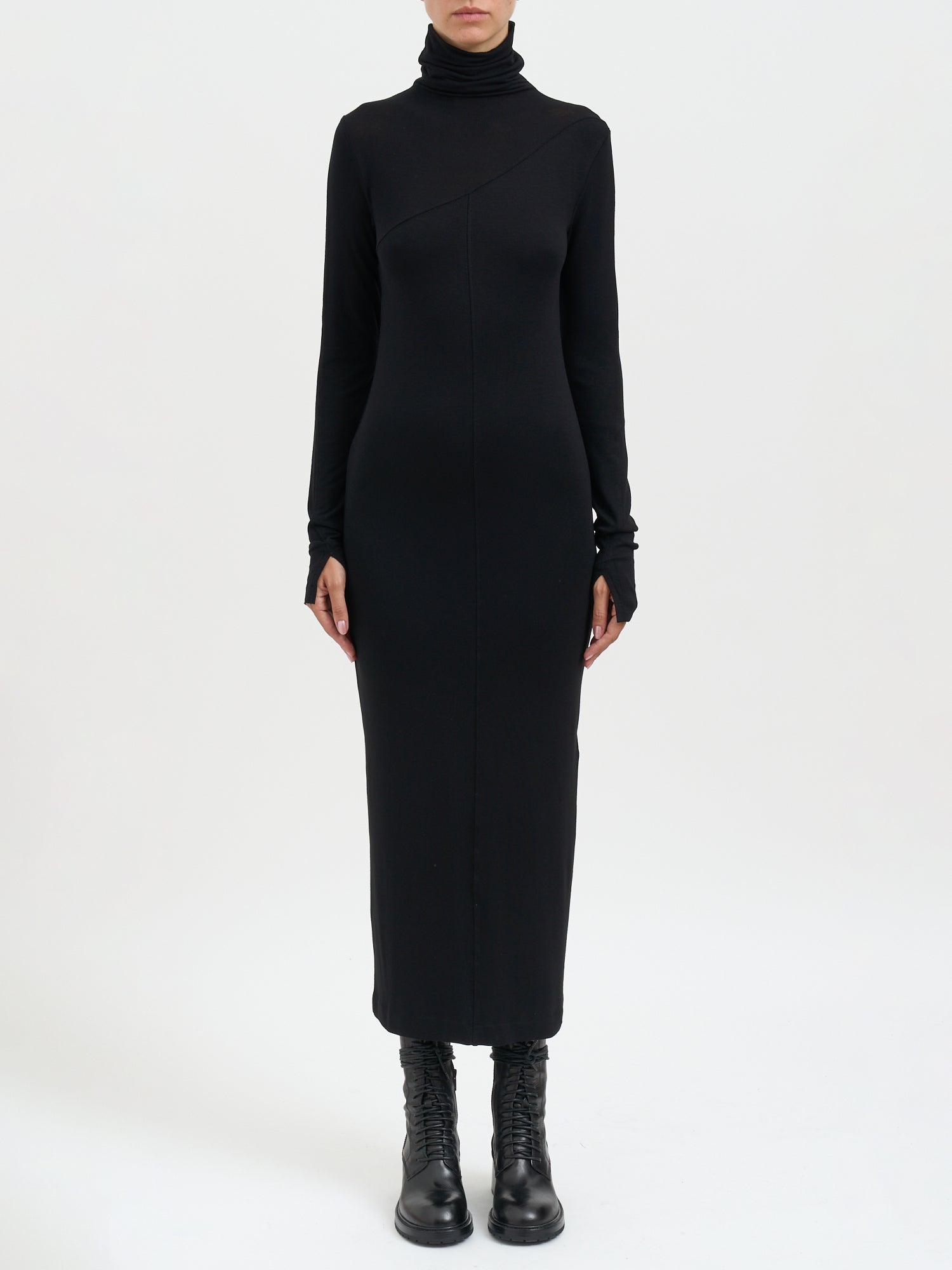 THOM KROM High Neck Long Sleeve Dress - Size S