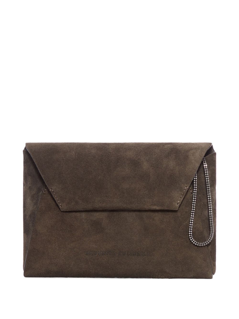 BRUNELLO CUCINELLI Suede Leather Mini Handbag with Logo Detailing