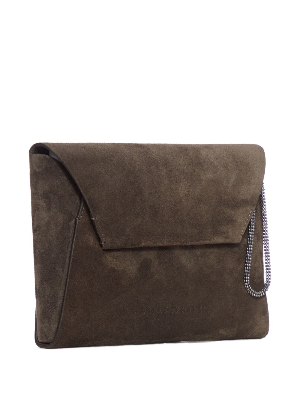 BRUNELLO CUCINELLI Suede Leather Mini Handbag with Logo Detailing