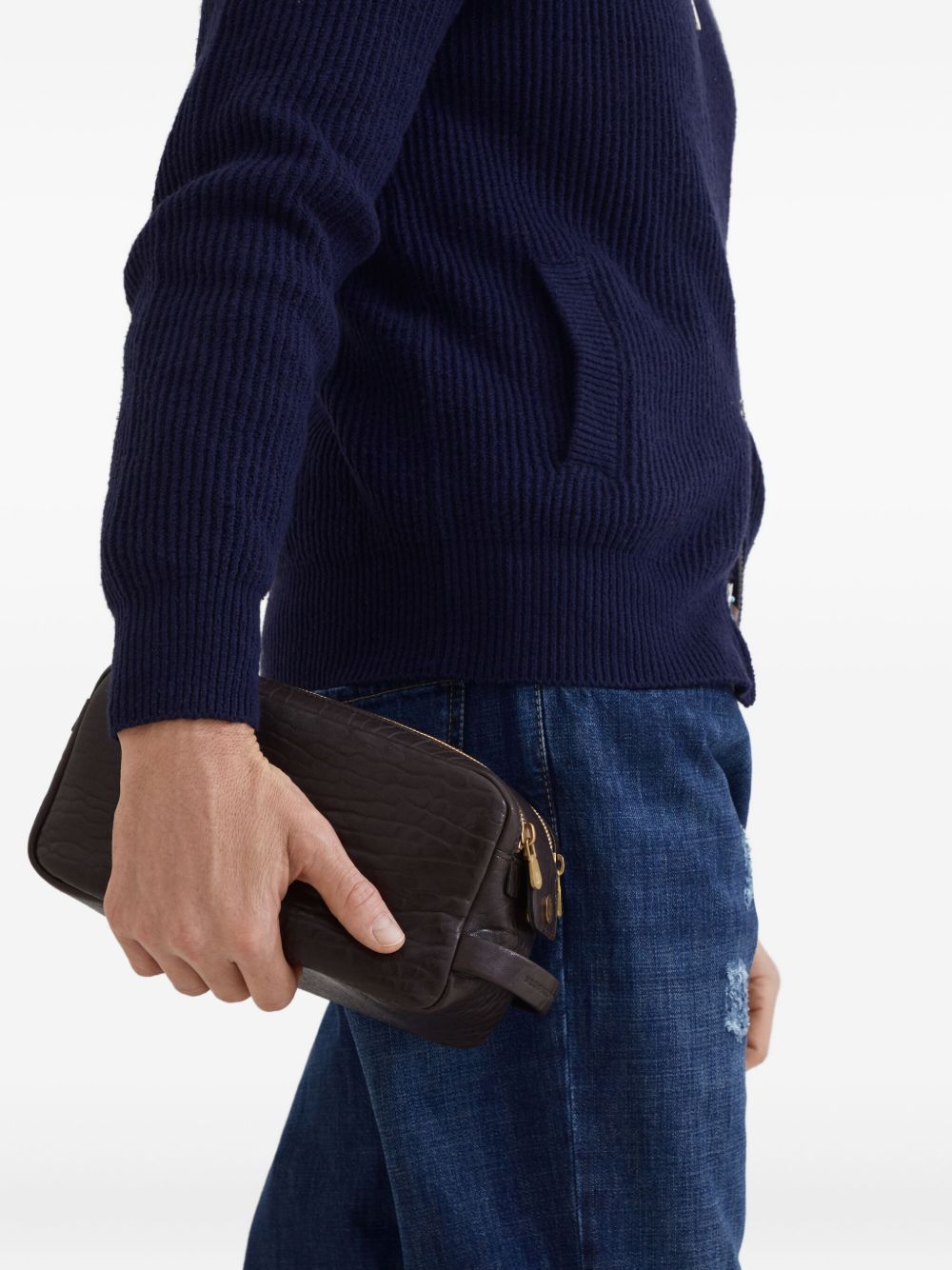 BRUNELLO CUCINELLI Mini Leather Wash Handbag