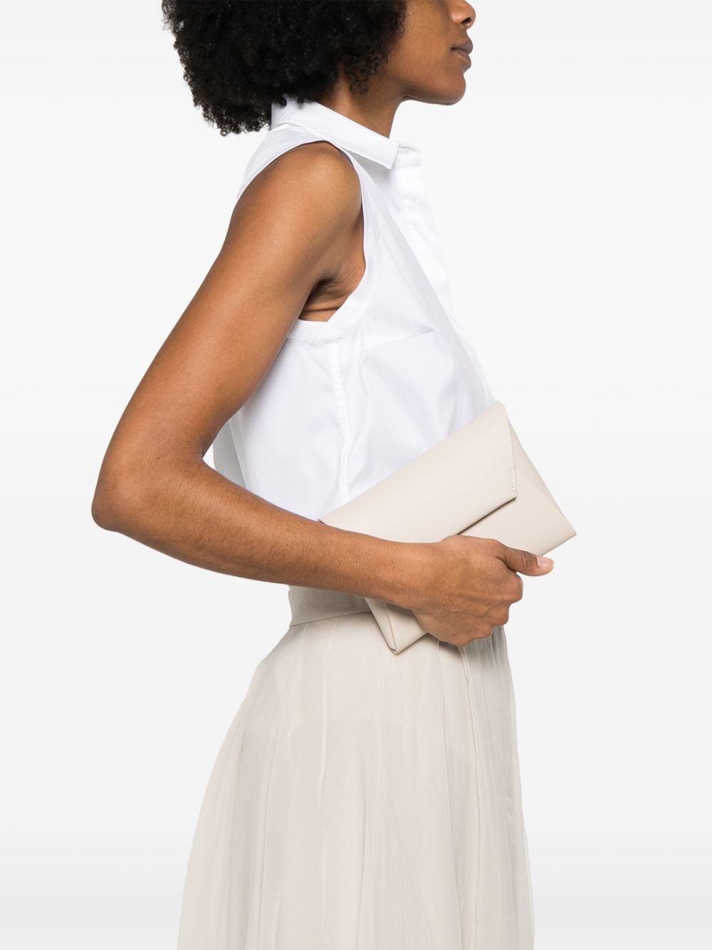 BRUNELLO CUCINELLI Mini Leather Handbag with Detachable Strap