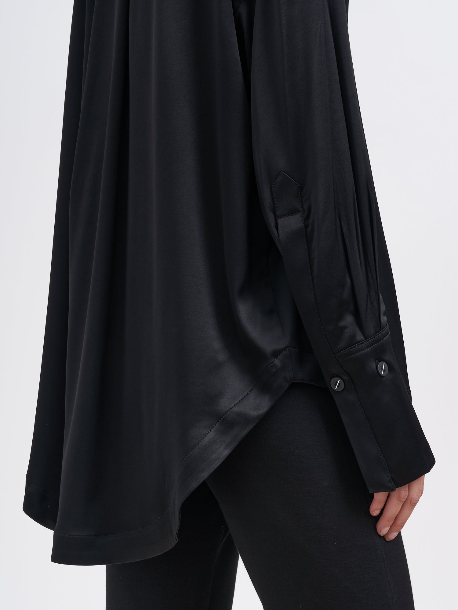 THOM KROM Oversized Long Viscoe Shirt