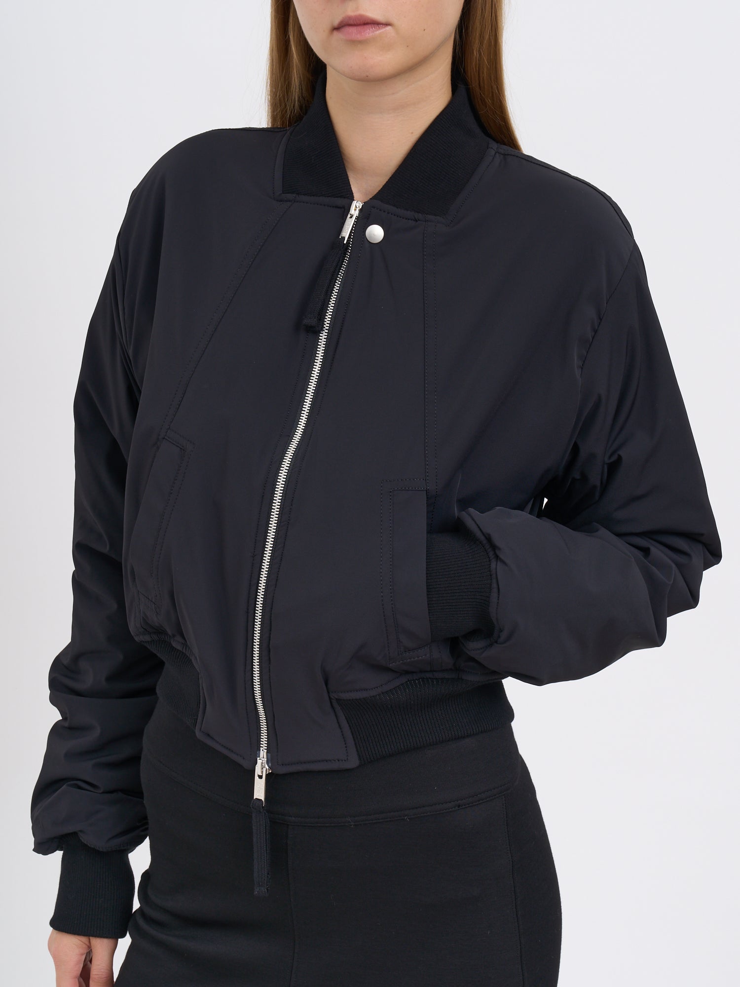 THOM KROM Women's Short Padded Mini Bomber Jacket
