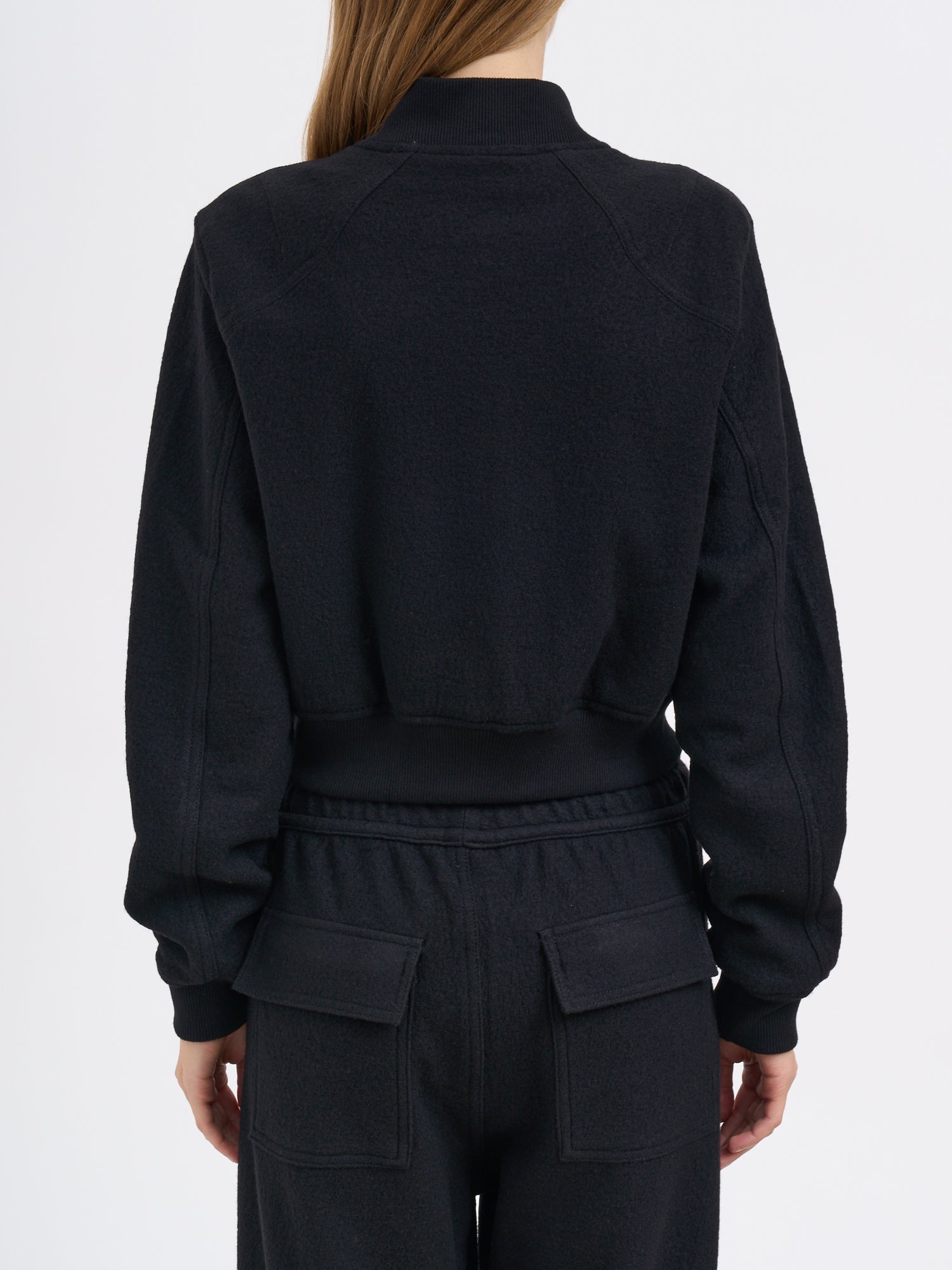 THOM KROM Women's Comfortable Wool Bomber Jacket