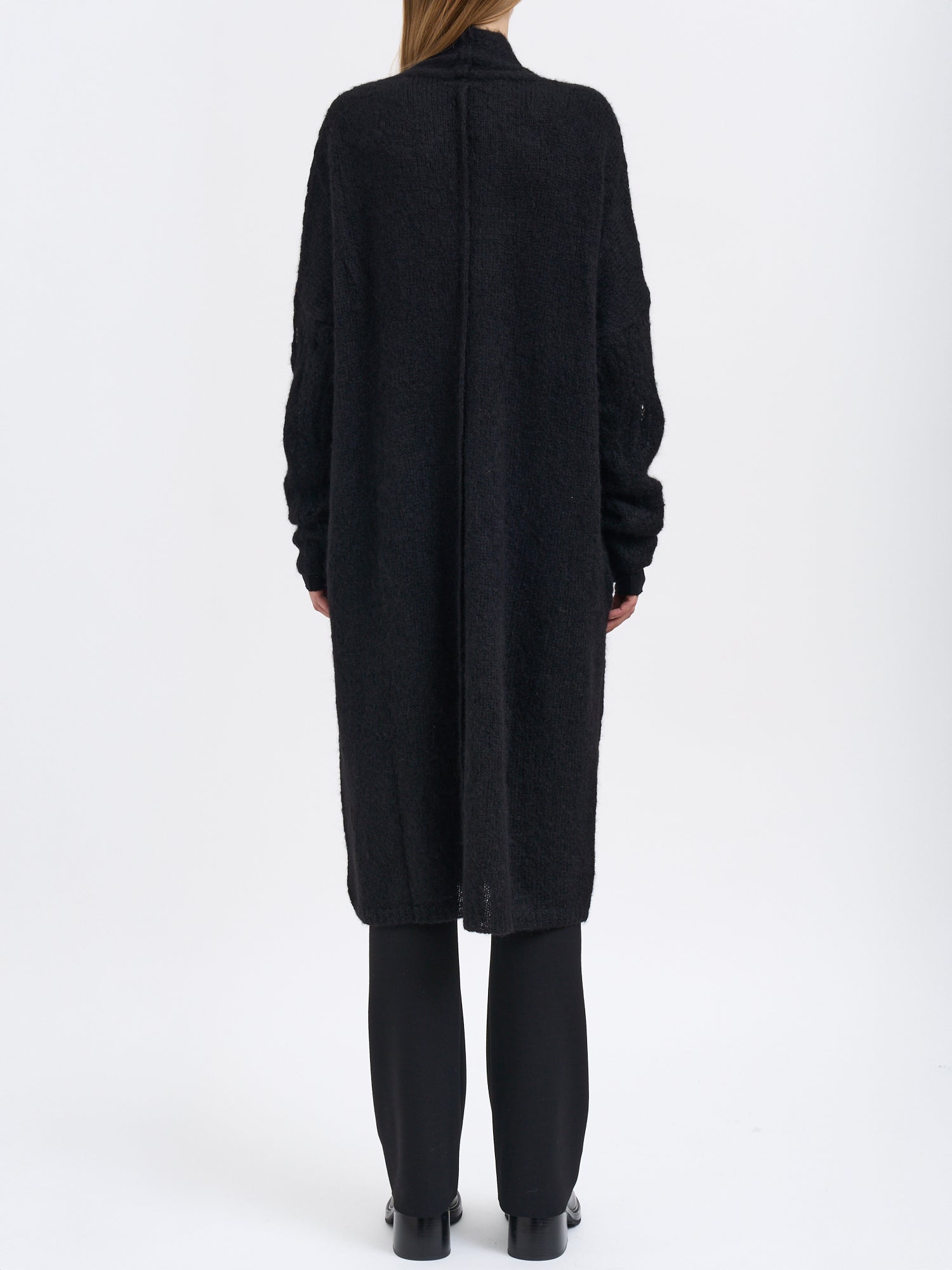 THOM KROM Long Oversized Cardigan with Fitted Sleeves