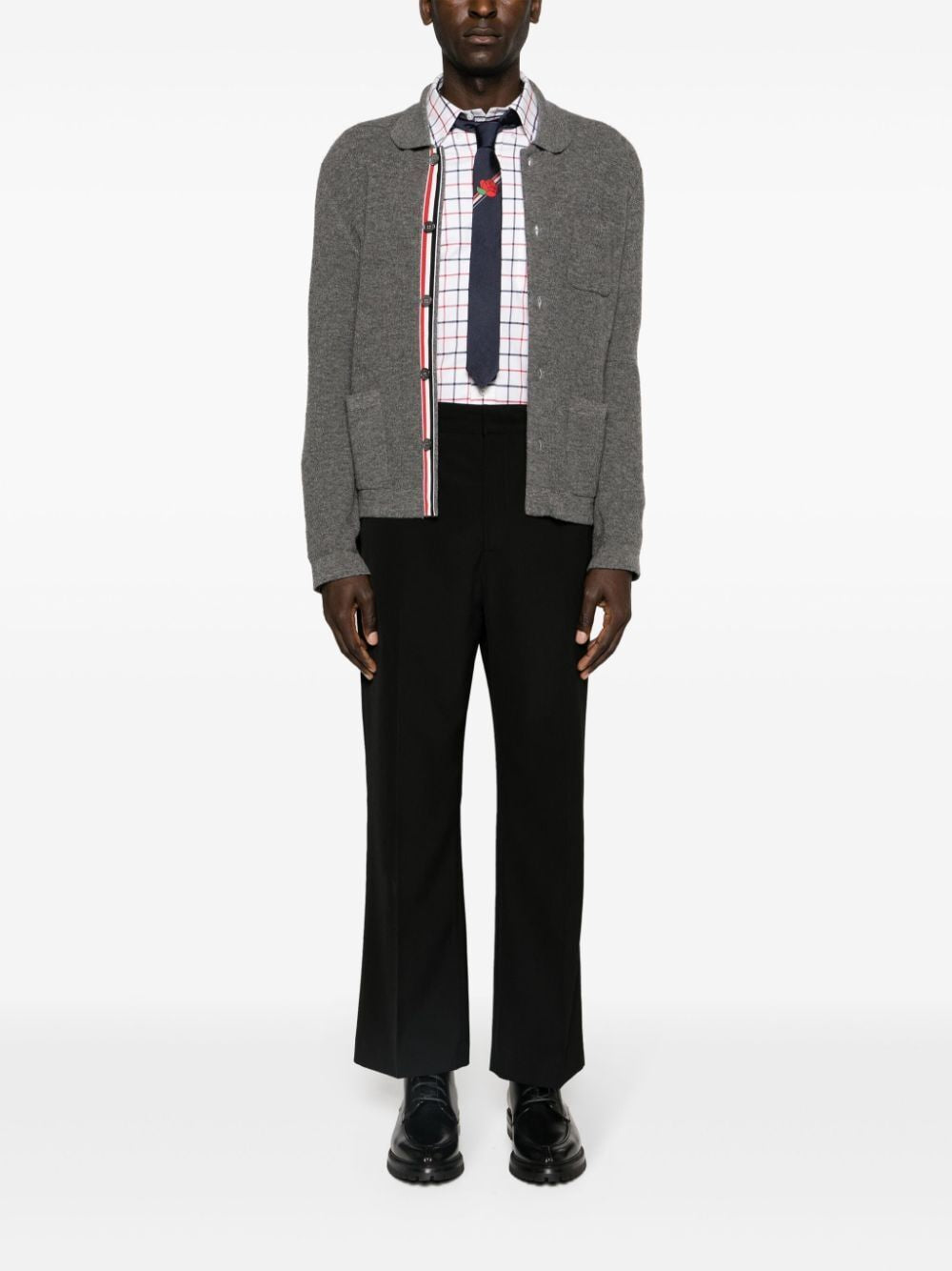 THOM BROWNE Straight Fit Shirt with RWB Armband - FW24