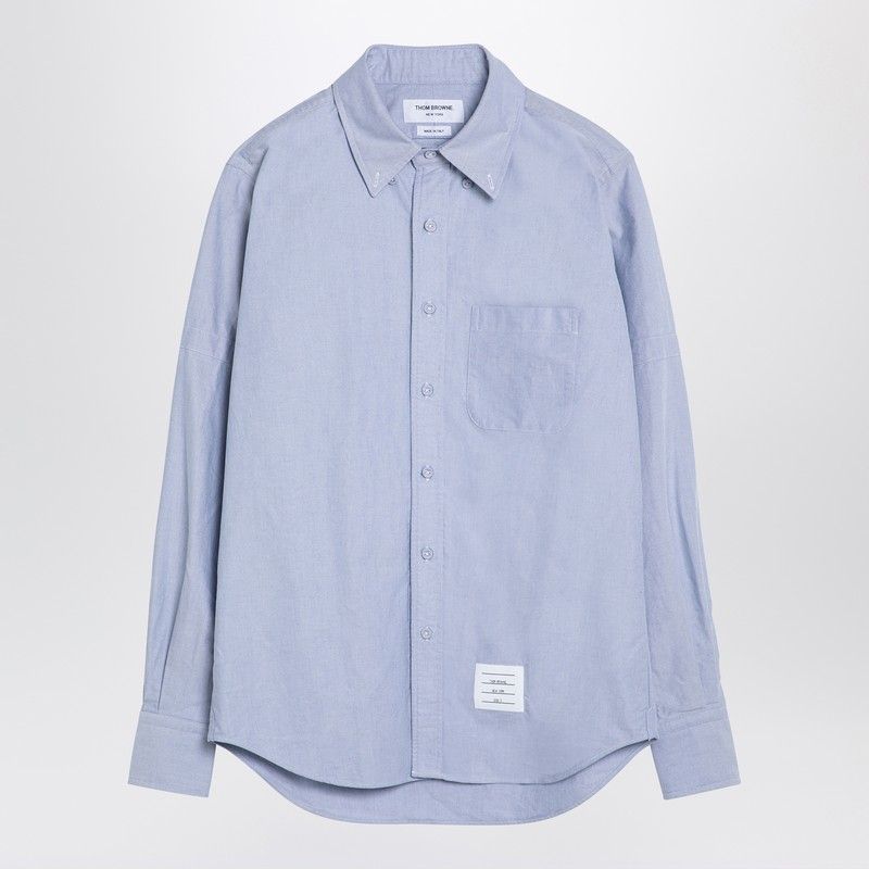THOM BROWNE Cerulean Straight Fit Oxford Shirt