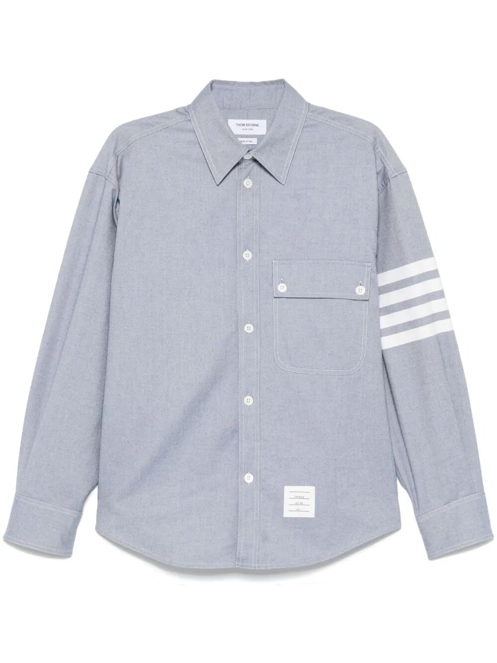 THOM BROWNE Flannel 4-Bar Shirt