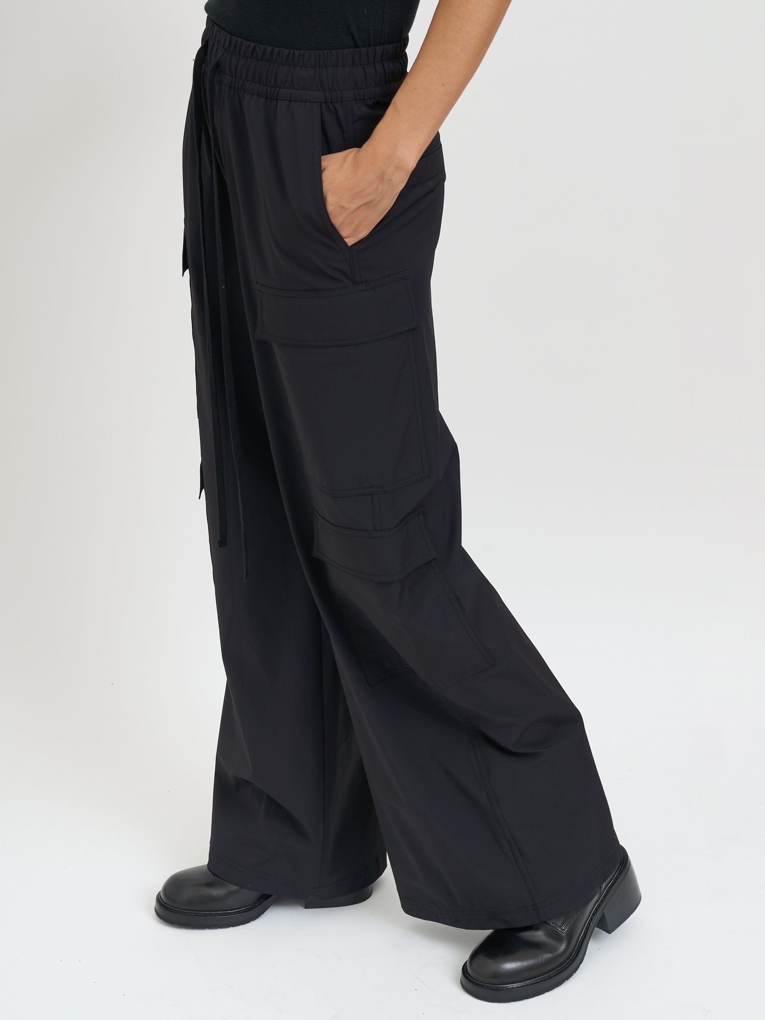 THOM KROM Wide Leg Cargo Trousers - Size S