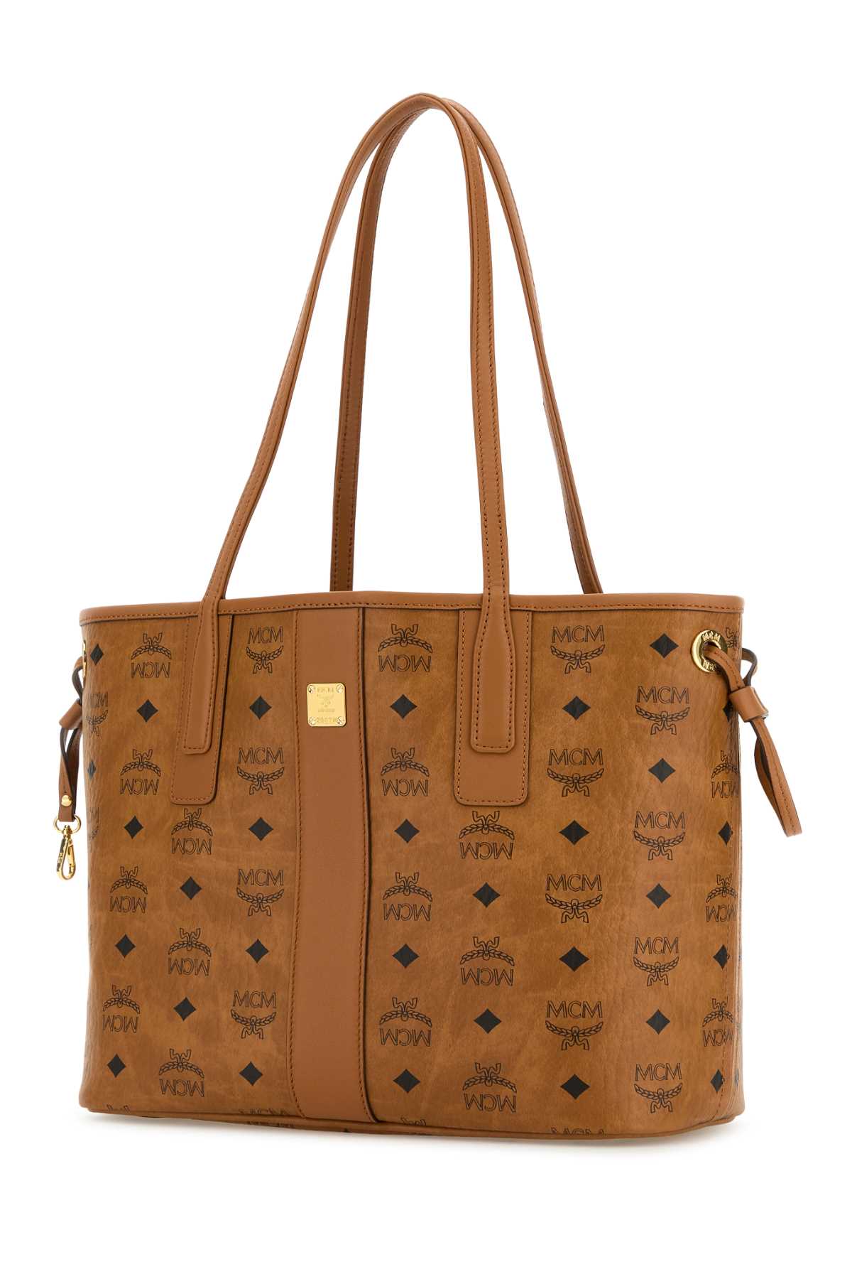 MCM Mini Printed Canvas Shopper Handbag
