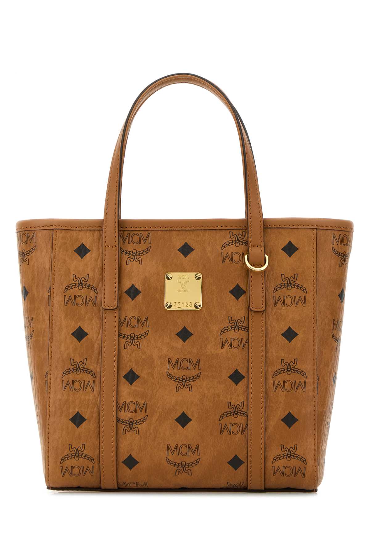 MCM Mini Printed Canvas Handbag