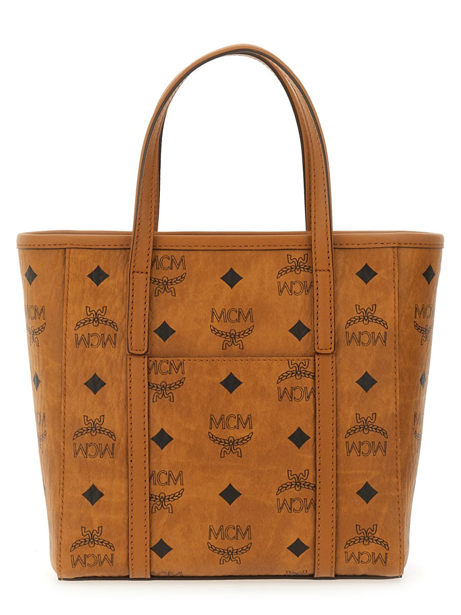MCM Mini Printed Canvas Handbag